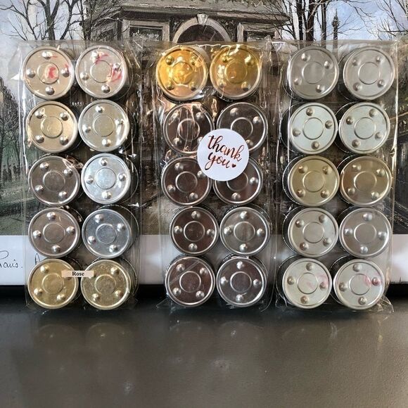 ‎NWOT: Rose Tea-light Candle Set - Picture 6 of 7